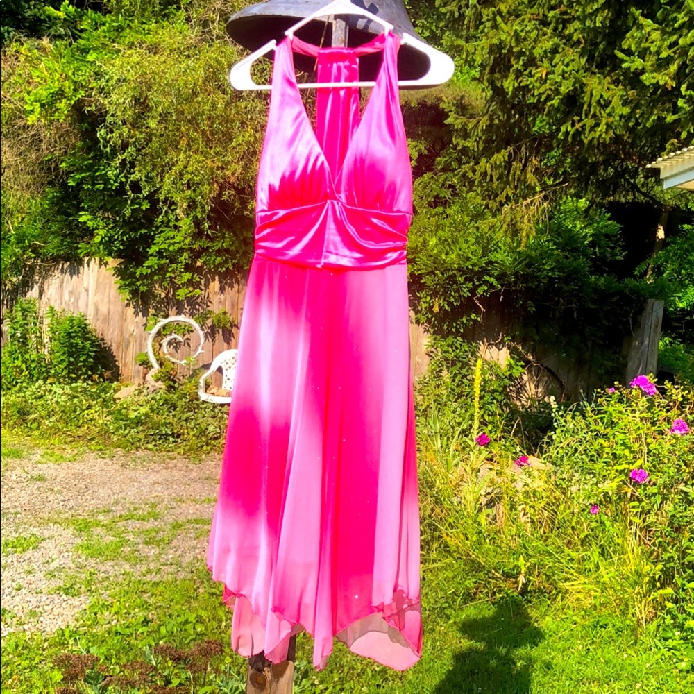 Sparkly pink My Michelle midi dress